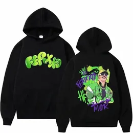 秋の冬のラッパーFeid FerxxoアルバムツアーPrint Print Hoodie Men Men Hip Hop Fi Hoodies Rap Streetwear Top Clothing 38EE＃