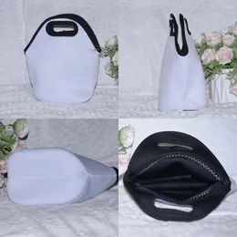 أكياس التخزين تسامي Neoprene Neoprene Mini Congr Bag Bag Outdible Paric Picnic Bento Pack فارغة DIY لـ Heat Press