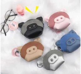 Bolsa moeda dos desenhos animados bolsas 2024 versão coreana porco bonito crianças mini bolsa de armazenamento saco cartão estudante