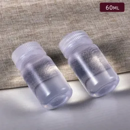 Gläser 10PCS leere 60ML runde Flasche Lebensmittelqualität Polypropylen Material nachfüllbare Flaschen große Öffnung Verpackungsbehälter