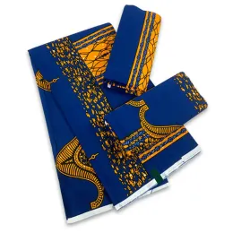 Tecido africano cera verdadeira cera nigeriano ancara bloco imprime tecido batik holandês pagne 100% algodão para costura vl93