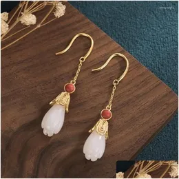 Dangle Chandelier Earrings The Summer 2022 Deserve To Act Role Of Long Temperament Hanfu Cheongsam Fairy Magnolia Flower Product Drop Otqt1