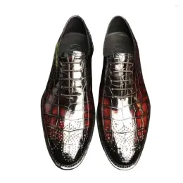 Desinger Women Dress Shoes Chue 남자 신발 공식적인 악어 가죽 웨딩 비즈니스 저녁 식사 조각