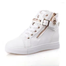 Casual Shoes 2024 Spring Fashion Women High Top Canvas Floral Female Leopard Print Leisure Sneakers Student Thick Sole Sports