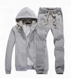 FashionNew Men Tracksuit Winter Hood Jacketspants Sweatshirts 2 قطعة محددة هوديز بدلة رياضية معطف الرياضة والملابس الرياضية 3909414