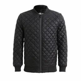남자 겨울 파카 재킷 레저 플러스 크기의 단색 격자 무늬 빛과 따뜻한 짧은 코트 재킷 남자 chaquetas hombre roupas a3fz#