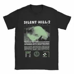 uomini Silent Hill 2 magliette Cott Abbigliamento casual manica corta girocollo maglietta per adulti T-shirt G4Ao #