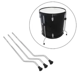 Hochwertige 3-teilige Floor-Tom-Beinfüße, 10-mm-Drum-Set-Zubehör, eisenbeschichtet