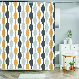 Shower Curtains Modern Art Style Marble Geometric Patterns Curtain Waterproof Home Decor Polyester Fabric Bathroom