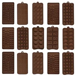 Moldes de cozimento Justdolife Silicone Ferramentas de molde de chocolate antiaderente bolo geléia e doces 3D DIY