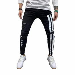 2022 Yeni Fi Street Giyim Erkekler Kot Vintage Mavi Renk İnce Yıkılmış Yırtık Kot Pantolon Kırık Punk Pants Homme Hip Hop Kotu 91AK#