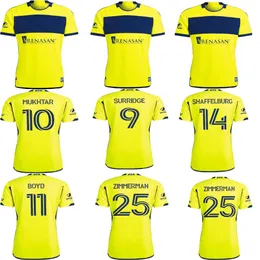 MLS fãs 24/25 Nashville SC Camisas de futebol MOORE MUKHTAR BUNBURY LEAL ZIMMERMAN ZUBAK ANUNGA FREEMAN SAPONG FAFA AMICHE camisas de futebol