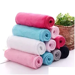 Towel 18X40Cm Makeup Reusable Microfiber Women Facial Cloth Magic Face Skin Cleaning Wash Towels Home Textiles Drop Delivery Gar Garde Dhxri