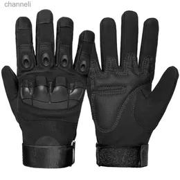 Taktische Handschuhe Outdoor-Sporthandschuhe männliche Softshell-Fans Training Kampf Radfahren Fitness Touchscreen alle Finger taktische YQ240328