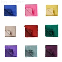 مناديل Advanced Clankerchief Pocket Plaza 24 Solid Color Solidal Business Party Party Set Hanky ​​Association Performancel2405