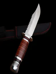 2019 K3021B Fixat Blade Knife Wood Handle 3Cr13Mov Rostfritt stål Blad Taktisk utomhuscamping Hunting Survival Rescue EDC TOOL4413790