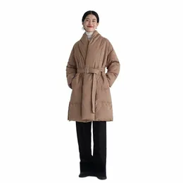 new Mid-length Puffer Jacket Women 2022 Winter Coat for Women White Duck Down Jackets Loose Down Coats Manteau Femme Hiver LM785 i2zw#