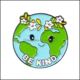 Pins, Brooches Please Help Earth Enamel Pin Custom Be Kind Lapel Badge Environment Jewelry Gifts For Kids 6122 Q2 Drop Delivery Dh7Qz