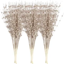 Fiori decorativi 24 pezzi mazzi di bacche artificiali bouquet finto oro di alta qualità per la decorazione domestica di festival di feste di nozze