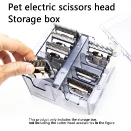 Scissors Pet Electric Push scissors head storage box shaving scissors storage box, toolbox, parts box, caliper limit comb box