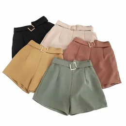 Sommer Casual Shorts Verstellbare Taille Lose Allgleiches Koreanischer Stil Chic Maßgeschneiderte Böden Taschen Täglich College Atmungsaktiv Trendy P6Gr #