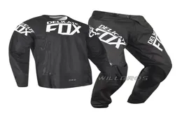 Delicate Fox MX 360 Kila Jersey Pants Motocross Dirt bike MTB ATV Adult Racing Gear Set Black8321171