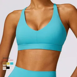 Lu Align Mermaid Curve 2024 Spring Tanks Tight Thin Strap Yoga Top Running Sports Bh Quick-Drying Fitness Vest Womens Pilates Bra Lemon Sports 2024