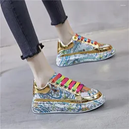 Casual Shoes Luxury Rhinestone Women's Autumn Wedges Bling Female Sneakers Fashion Platform Track Trainers Runway Vulcanize