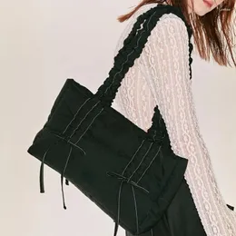 Borsa a tracolla con fiocco increspato Borse sotto le ascelle per le donne Piazza Bolsas Mujer Moda coreana Bolsos Pendolari Tote Sac De Femme