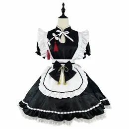 الأصلي النمط الصيني الجديد Jacquard Lolita Dr Maid Dr الحجم الكبير Maid Dr Cos Performance N8kt#