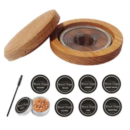 Strumenti da bar Kit per fumatori di cocktail Whisky Cappa in legno affumicato in legno per bevande Accessori per la cucina Consegna a domicilio Sala da pranzo in giardino di casa Barw238q