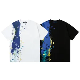 2024 Summer Designer T Shirt Fashion Graffiti Printing Design US Size Short Shirt Tshirt Highend Brand Luxury Mens Tirt Tirt