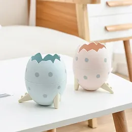 Criativo dinossauro ovo forma caneta titular escola escritório desktop organizador kawaii maquiagem escova organizador bonito mesa decoração