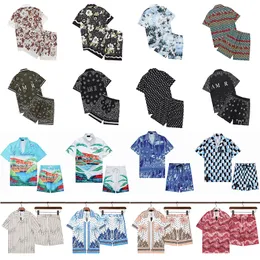 남성 반바지와 셔츠 세트 여름 디자이너 세트 여성 패션 홀리데이 커플 인쇄 캐주얼 한 느슨한 티셔츠 고급 고품질 티 사이즈 M-3XL