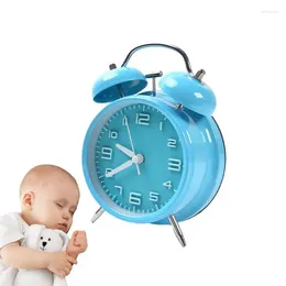 Relógios de mesa despertador alto para travessas pesadas retro bateria alimentada com luz de fundo garoto meninos meninas crianças