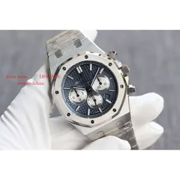 Relógio cronógrafo masculino de fábrica automático Time Mechanical APS OM Designers Alloy SUPERCLONE Series Movimento de aço 41 mm 26331 304 montredeluxe