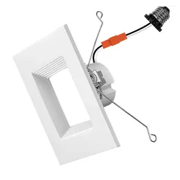 مصابيح السقف 4 بوصة 10 WAETL ES مدرجة LED REACROUTING REARLIGHT SQUARE REDOROFIT TILLINGING TILPHIT