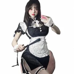 kinesisk chegsam dr Halen anime maid rollspel kostymer kvinnor älskar live cosplay japansk söt lolita party uniform 2023 c5kn#