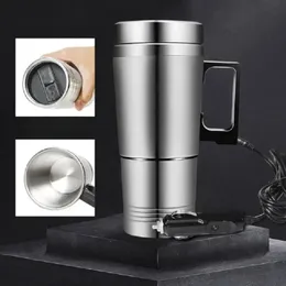 NEW 2024 300ML/500ML intelligent digital display Vehicle Heating Cup, silver/black car heating water cup, suitable for cars journey"for car journey water cup"