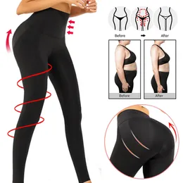 Donne Body Shaper Gamba Dimagrante Compressione Leggings Vita alta Controllo della pancia Coscia Scolpitura Più sottile Shapewear 240322