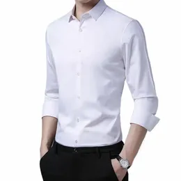 Masculino casual fi clássico básico busin cor sólida lg camisa branca de manga plus size 6xl 7xl 8xl t6h8 #