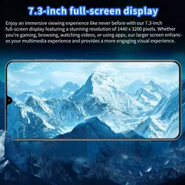 Cell Phones 2024 New Global C20 PRO 7.3HD Screen 16GB+1TB 8000Mah 50MP+108MP Celulare Dual Sim Face Unlocked 5G Mobile Phone Tablet Q240328