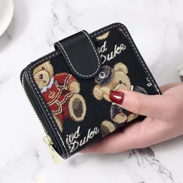 designer pengar klipp plånbok plånbok kvinna mode präglingar crossbody plånbok axel väska multi multikvinna avslappnad duk kedjepåse plånbok korthållare mynt handväska