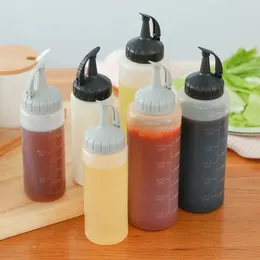 175 ml / 350 ml Bottiglia di olio da spremere Organizzatore da cucina Salsa di soia Condimento Salsa per insalata Contenitori di aceto Bottiglia di condimento in plastica