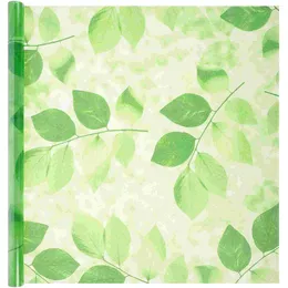 Window Stickers Nighttime Privacy Film Green Leaf Frosted Summer Adhesive Door Decor