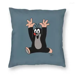 Pillow Cartoon Krtek Little Maulwurf Cover Decoration Print Funny Mole Throw For Sofa Two Side