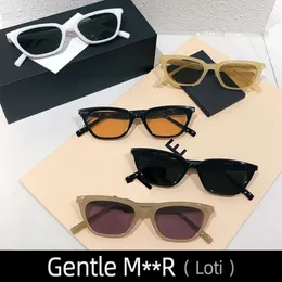 Loti GENTLE GM Sonnenbrillen für Damen und Herren, schwarze Brillen, Cat-Eye-MGlasses, Spionmode, übergroße Luxusmarke, Jennie Korea