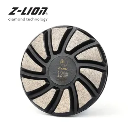 Polijstpads ZLEAP 3 Inch 1PC Diamond Polishing Pad 75mm Concrete Granite Marble Floor Grinding Disc Metal Bond Turbo Segments Abrasive Tool