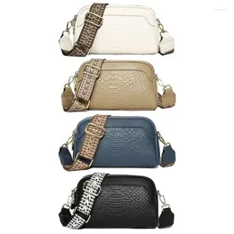 Storage Bags First Layer Cowhide Crossbody Bag Alligator Pattern Women Shoulder For Work Youth Casual Ladies Large Capacity Handbag