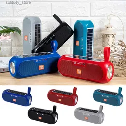 Portable Speakers Wireless speaker Bluetooth 5.0 solar speaker charging wireless handheld speaker red Q240328